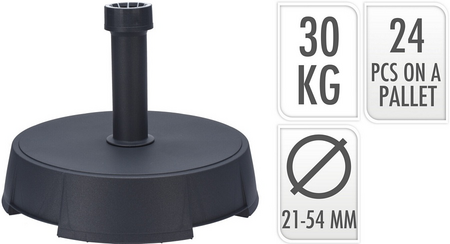 PARASOLVOET 30KG ANTRACIET