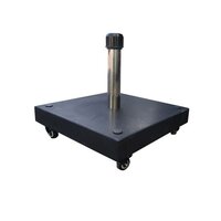 Parasolvoet 4 wln 50kg graniet zwart