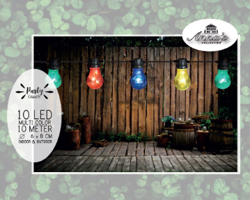 Partylights 10led multi l10m