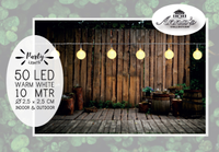 Partylights 50l/l10m d2.5cm w.wit - afbeelding 1
