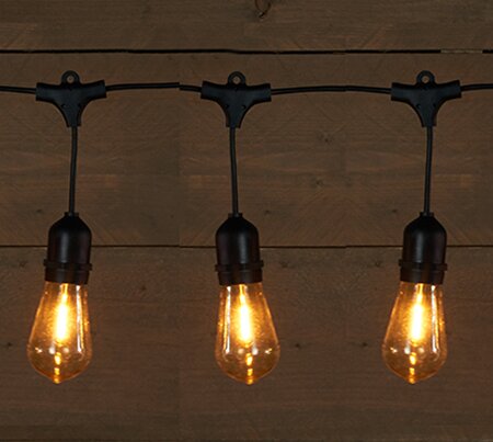 Partylights retro rubber 10 Lampjes L5 Meter