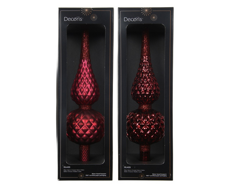 Piek glas d8.70h30.5cm ossenbloed