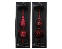 Piek glas d8.70h30.5cm ossenbloed