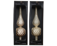 Piek glas d8.70h30.5cm parel