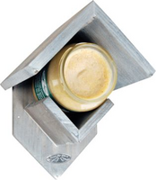 Pindakaashuis oud hout d13h20b15cm - afbeelding 2