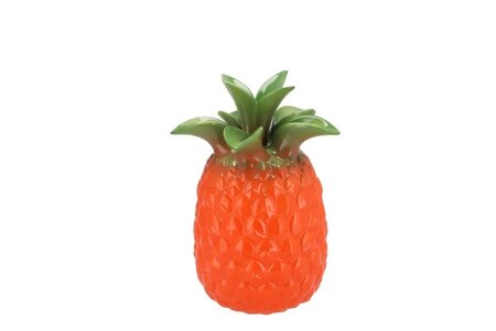 PINEAPPLE TROPICAL ORANGE VASE14X14X18CM