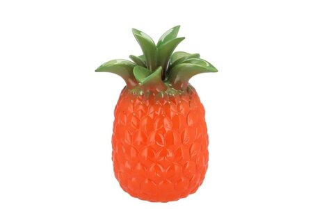 PINEAPPLE TROPICAL ORANGE VASE18X18X28CM