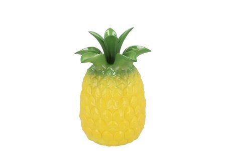 PINEAPPLE TROPICAL YELLOW VASE16X16X22CM