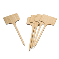 Plaatetiket bamboe h14,6b5,4 5st