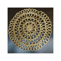 Placemat d35cm bloem naturel