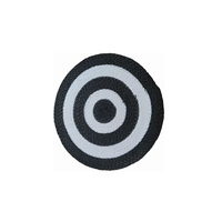 Placemat d38cm zeegras wit/zwart