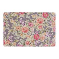 Placemat flowers 43.5x28.5cm d gry