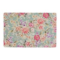 Placemat flowers 43.5x28.5cm srf bl