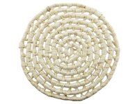 Placemat mais husk d40cm wit