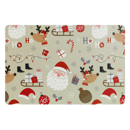 Placemat present 43.5x28.5cm sand