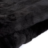 Plaid bont l140b180cm zwart - afbeelding 2