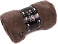 Plaid fleece l130b180cm taupe