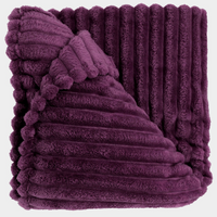 Plaid lex 200x150cm donkerpaars