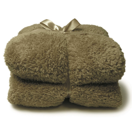 Plaid teddy l200b150cm mosgroen