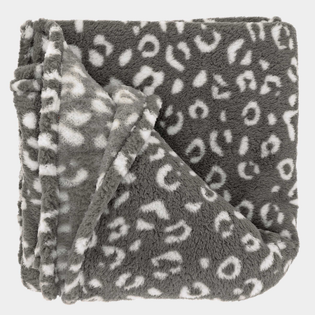 Plaid zion 200x150cm donkergrijs