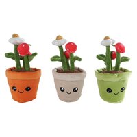 Plant pluche aardbei h23cm a3