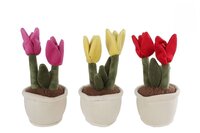 Plant pluche tulp l h27cm a3