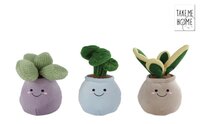 Plant pot pluche 22cm per stuk