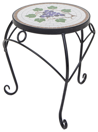 Plantafel grapevine d23h29cm zwart