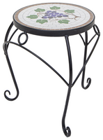 Plantafel grapevine d23h29cm zwart