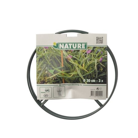 Plantensteunen rond d30cm groen 3st