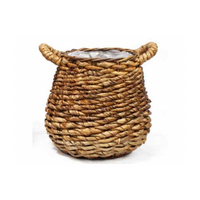 Planter abaca d32h30cm bruin