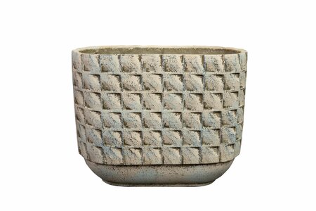 Planter jim white earth 26x13x21cm