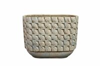 Planter jim white earth 26x13x21cm