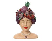 Planter poly. hoofd l24b19h35cm prs