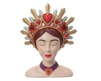 Planter poly. hoofd l26b17h33 rd/gd