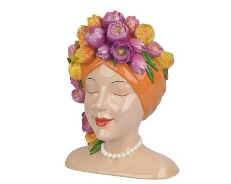 Planter polyresin l14b12h18cm multi