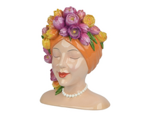 Planter polyresin l14b12h18cm multi