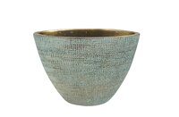 Planter ryan shiny blue - Ter Steege