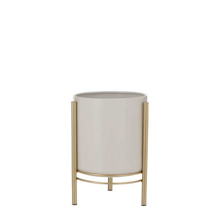 Planter sverre standaard d19h28cm wit - Mica