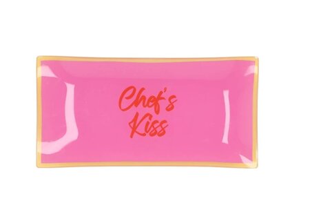 PLATE RECTANGLE CHEF'S KISS 20X10X2CM