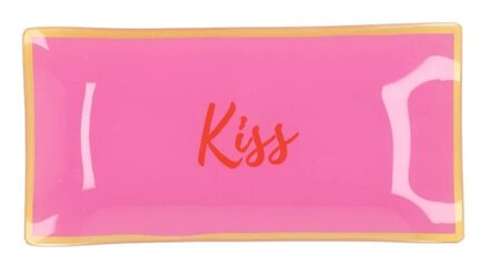 PLATE RECTANGLE KISS 20X10X2CM