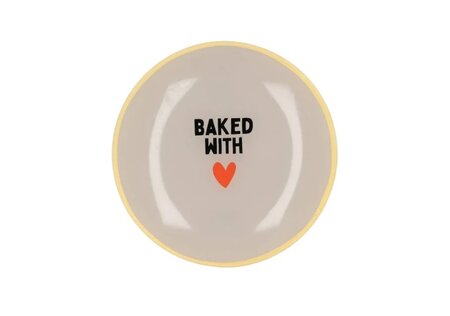 PLATE ROUND BAKED WITH 18X18X2CM