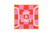 PLATE SQUARE HOT & SPICY 18X18X2CM