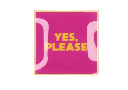 PLATE SQUARE YES, PLEASE 18X18X2CM