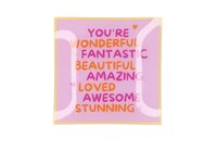 PLATE SQUARE YOU'RE WONDERFUL 18X18X2CM