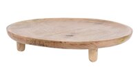 PLATEAU ROND 37CM MANGO HOUT