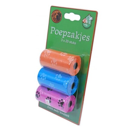 Poepzakjes pootjes pak 3 rol a 20