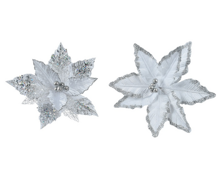Poinsettiaclip plc d27h16cm a2