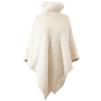 Poncho dara 80x75cm dove white