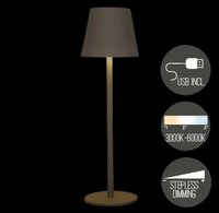 Portable lamp 27.5x9cm mat zand